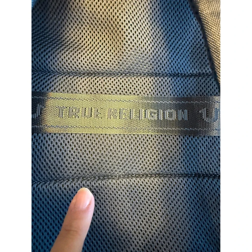 True Religion Commuter Backpack Mens OS Black 16in Laptop Sleeve TR105081 NWT